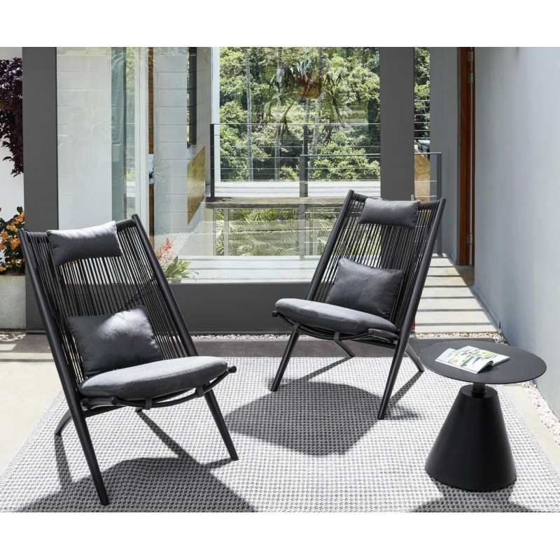 Bizzotto Stolik Ogrodowy Aloha Czarny