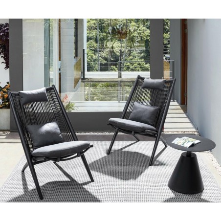 Bizzotto Stolik Ogrodowy Aloha Czarny