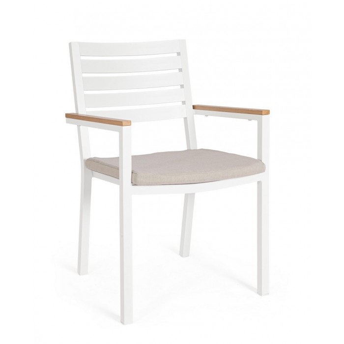 Bizzotto Krzesło Ogrodowe Henna Białe