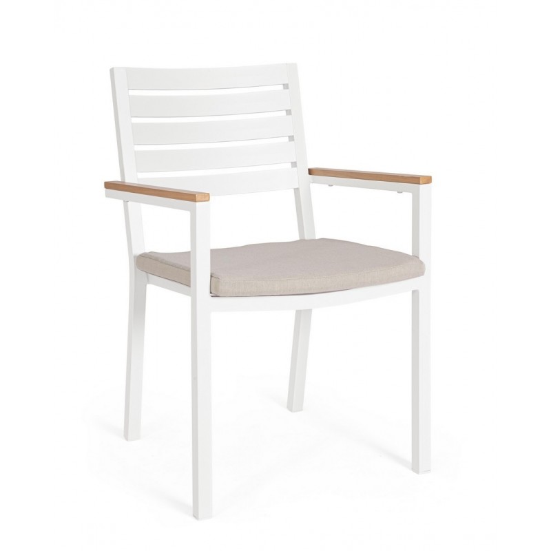 Bizzotto Krzesło Ogrodowe Henna Białe