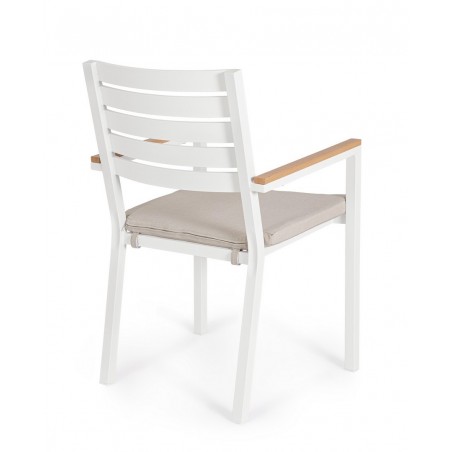 Bizzotto Krzesło Ogrodowe Henna Białe