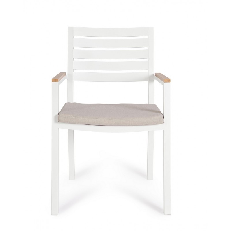 Bizzotto Krzesło Ogrodowe Henna Białe