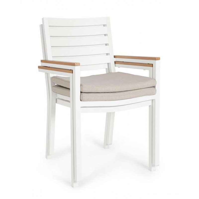 Bizzotto Krzesło Ogrodowe Henna Białe