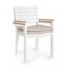 Bizzotto Krzesło Ogrodowe Henna Białe