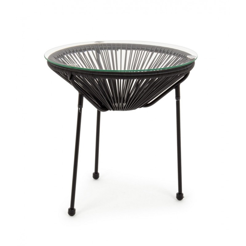 Bizzotto Stolik Ogrodowy Parker Czarny