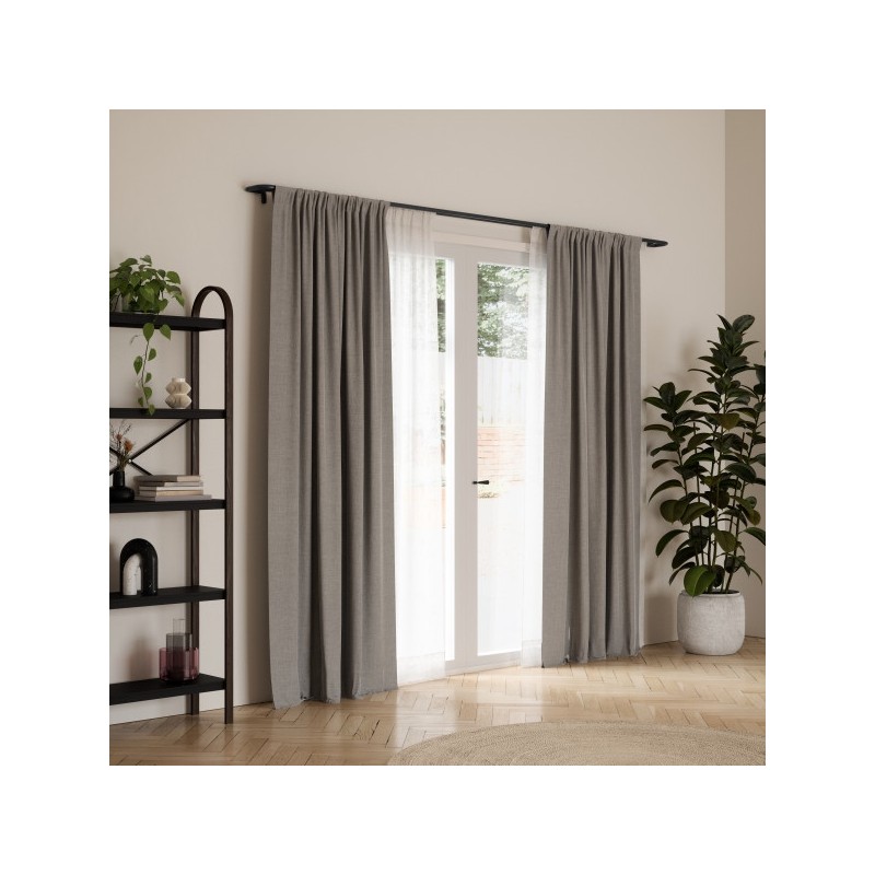 Umbra Karnisz Twilight Double 76 - 213    Cm Czarny Mat