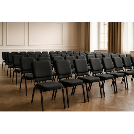 Krzesło Bankietowe / Konferencyjne Samos  Czarne