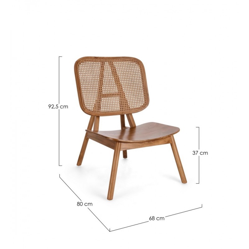 Bizzotto Fotel Yves Naturalny