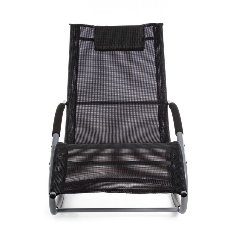 Bizzotto Leżak Bujany Ogrodowy Roger      Czarny