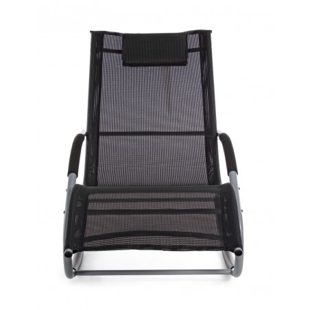 Bizzotto Leżak Bujany Ogrodowy Roger      Czarny