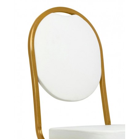 Krzesło Bankietowe / Konferencyjne        Hestia Białe / Złote