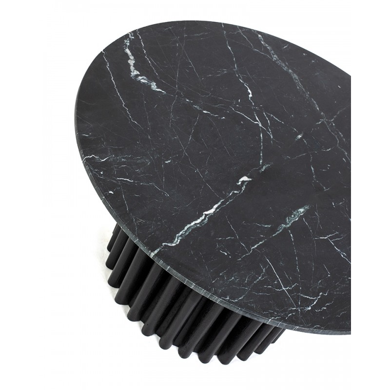 Mamaison Stolik Kawowy Levante Czarny     Marmur / Drewno