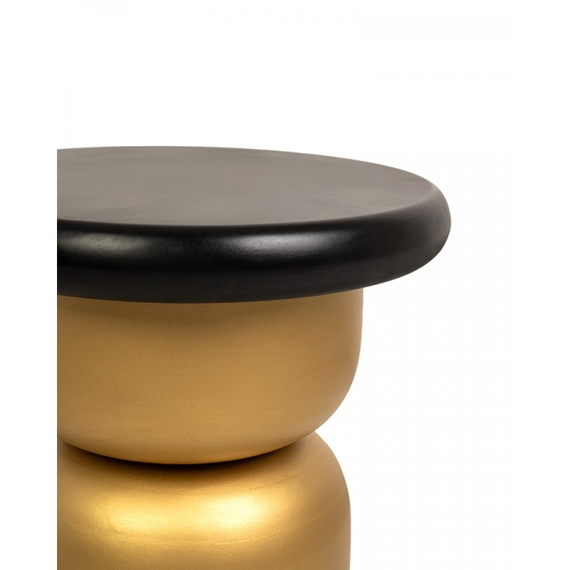 Mamaison Stolik Leonardo Czarny / Złoty