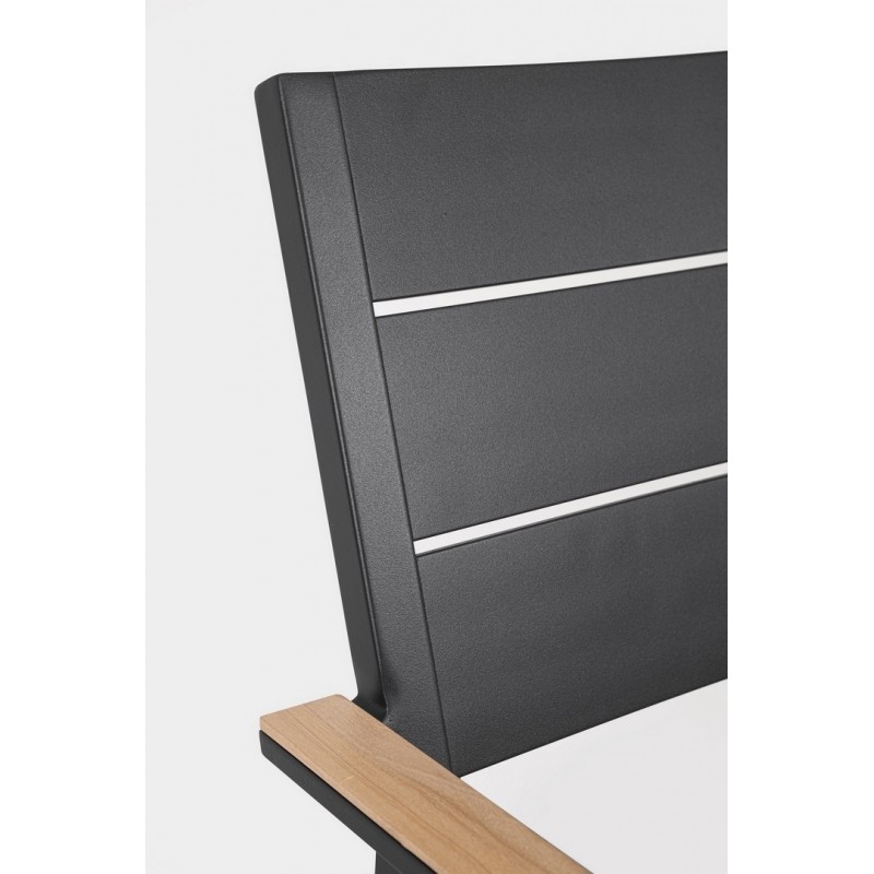 Bizzotto Krzesło Ogrodowe Zelmar Szare