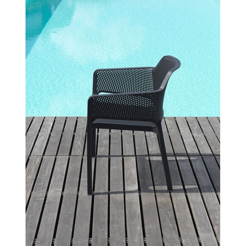 Nardi Krzesło Ogrodowe Net Szare