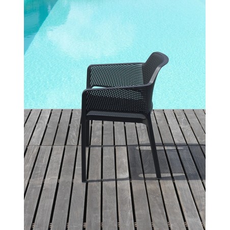 Nardi Krzesło Ogrodowe Net Szare