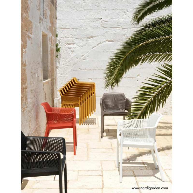 Nardi Krzesło Ogrodowe Net Białe