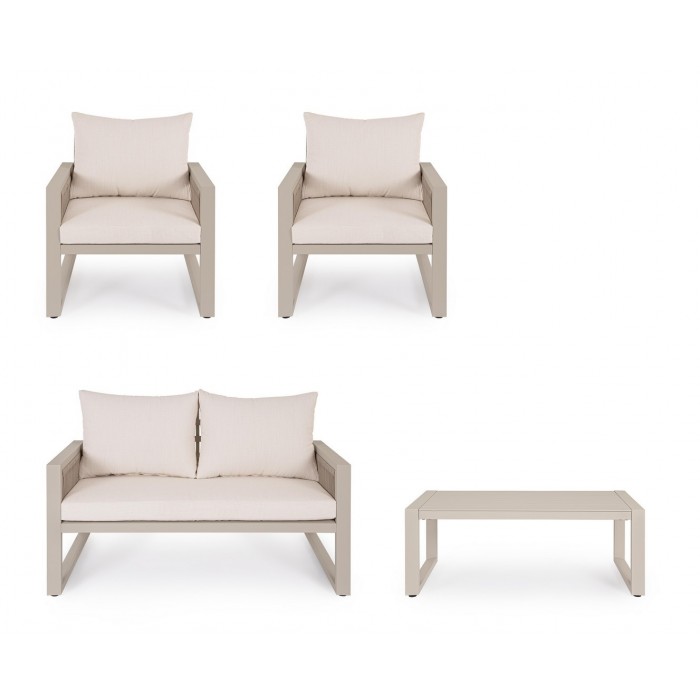 Bizzotto Zestaw Ogrodowy Captiva Beżowy