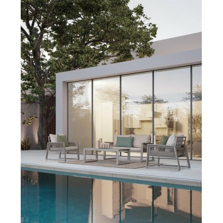 Bizzotto Zestaw Ogrodowy Captiva Beżowy