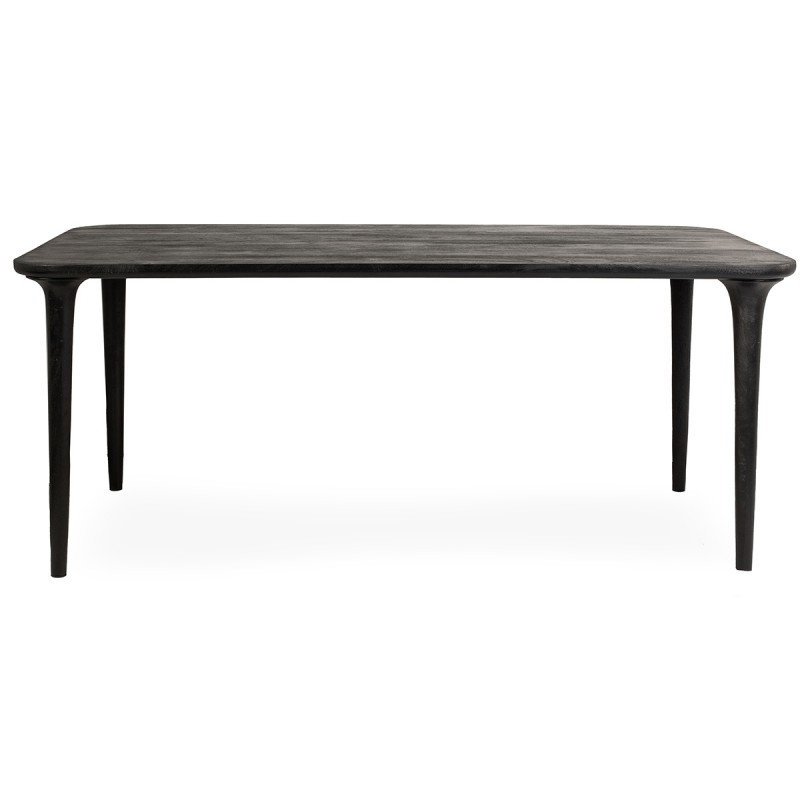 Mamaison Stół Jadalniany Laminar 200      Czarny / Drewno