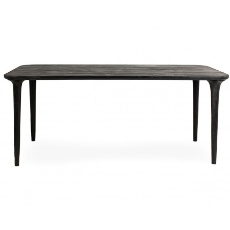 Mamaison Stół Jadalniany Laminar 200      Czarny / Drewno