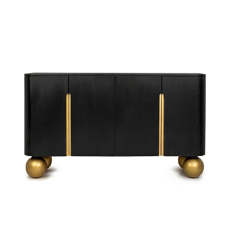 Mamaison Komoda Organic Czarna / Złota    / Drewno