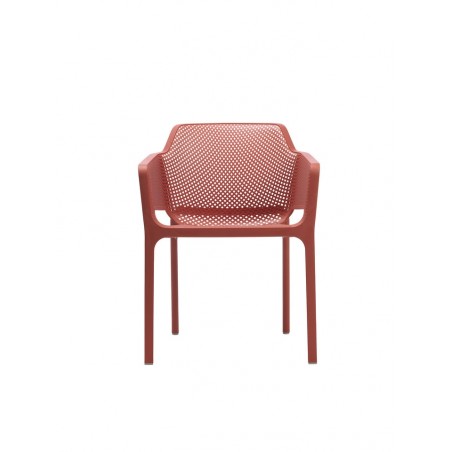 Nardi Krzesło Ogrodowe Net Czerwone