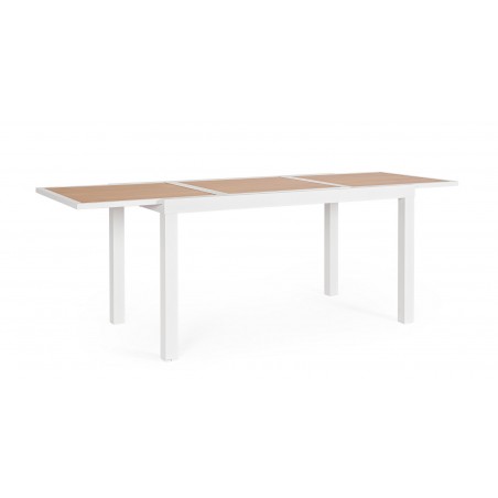 Bizzotto Stół Ogrodowy Hilija 140-210     Biały / Rozkładany