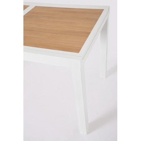 Bizzotto Stół Ogrodowy Hilija 140-210     Biały / Rozkładany