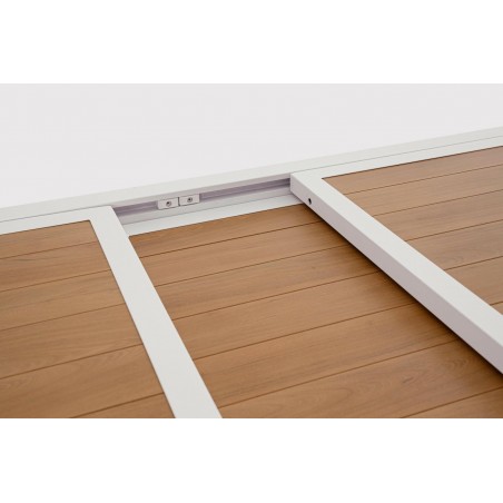 Bizzotto Stół Ogrodowy Hilija 140-210     Biały / Rozkładany