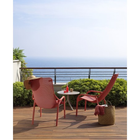 Nardi Fotel Ogrodowy Net Lounge Czerwony