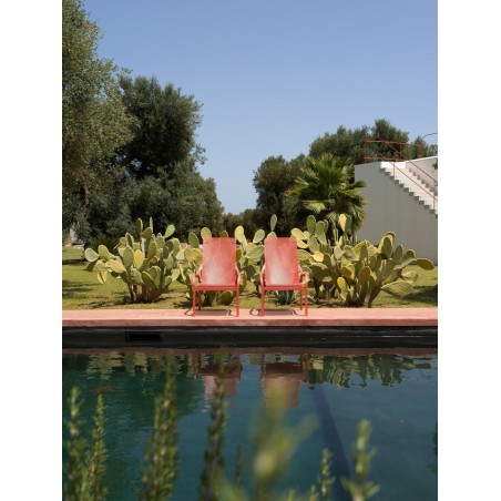 Nardi Fotel Ogrodowy Net Lounge Czerwony