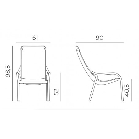 Nardi Fotel Ogrodowy Net Lounge Biały
