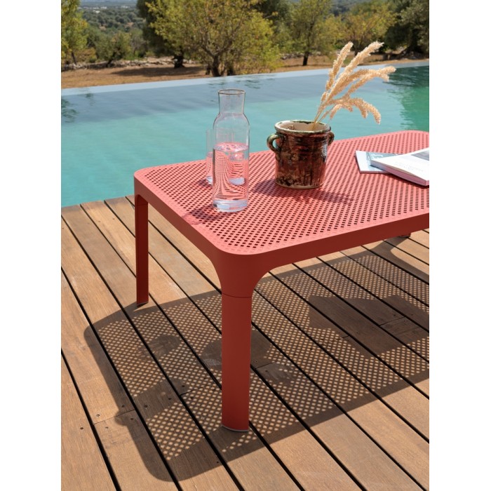 Nardi Stolik Ogrodowy Net 100 Czerwony