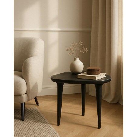 Mamaison Stolik Laminar Czarny / Drewno