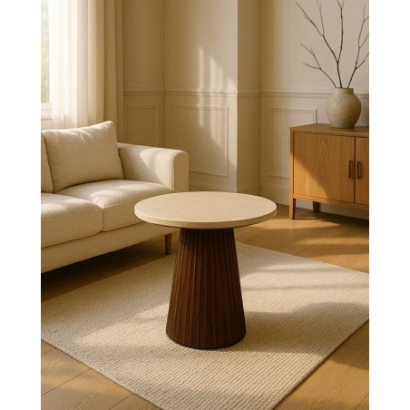 Mamaison Stolik Argentina Marmur /        Drewno