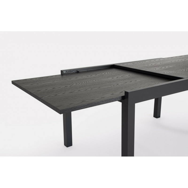 Bizzotto Stół Ogrodowy Cliv 135-270       Czarny / Rozkładany