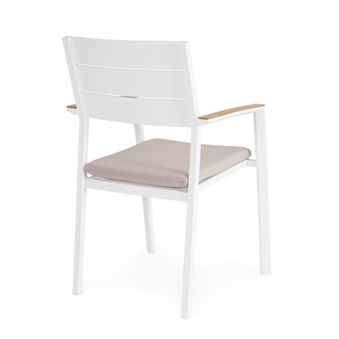 Bizzotto Krzesło Ogrodowe Zelmar Białe