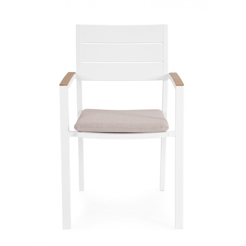 Bizzotto Krzesło Ogrodowe Zelmar Białe