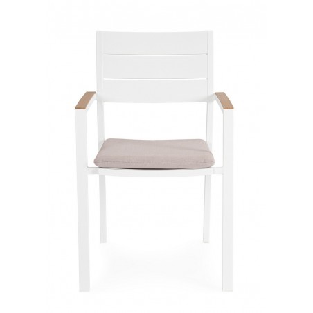 Bizzotto Krzesło Ogrodowe Zelmar Białe