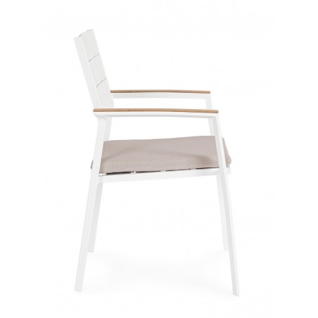 Bizzotto Krzesło Ogrodowe Zelmar Białe