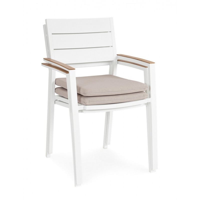 Bizzotto Krzesło Ogrodowe Zelmar Białe