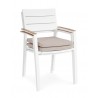 Bizzotto Krzesło Ogrodowe Zelmar Białe