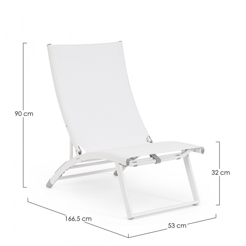 Bizzotto Leżak Ogrodowy Taylor Biały