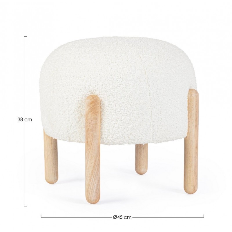 Bizzotto Stołek Dayla Biały