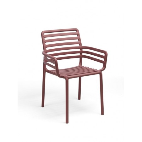 Nardi Krzesło Ogrodowe Doga Czerwone