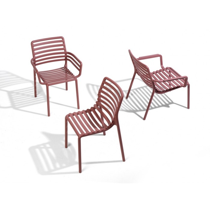 Nardi Krzesło Ogrodowe Doga Czerwone