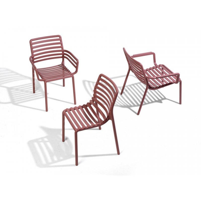 Nardi Krzesło Ogrodowe Doga Czerwone