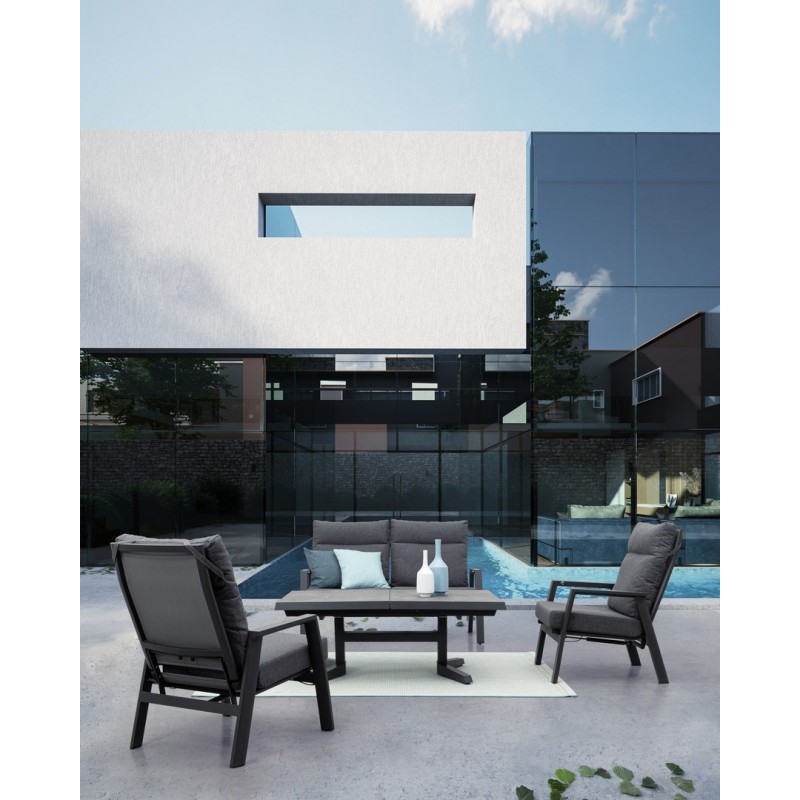 Bizzotto Sofa 2-Osobowa Ogrodowa Kledi    Szara