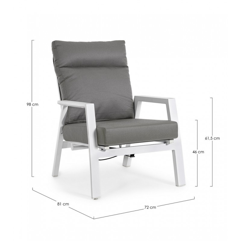 Bizzotto Fotel Ogrodowy Kledi Biały